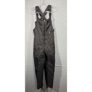 Walls Blizzard Pruf Insulated Bib Overalls Womens Large Snow Ski Pants Black